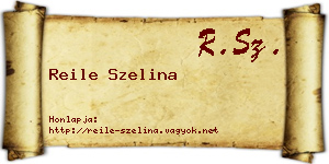 Reile Szelina névjegykártya